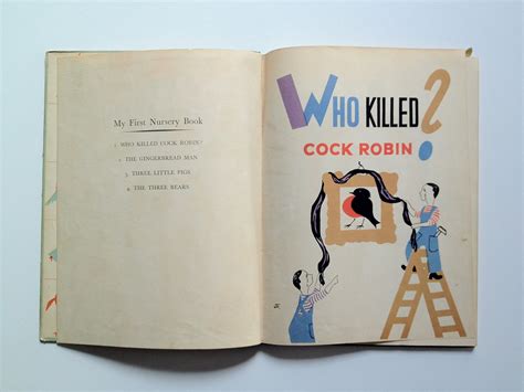 Who Killed Cock Robin From My First Nursery Book Flickr