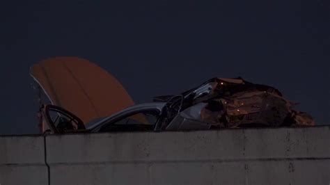 Suv Strikes Stalled Car On Freeway Killing Driver Houston Youtube