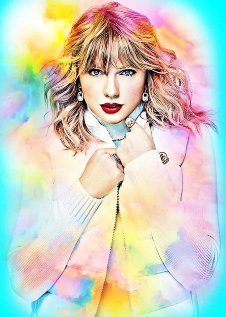 Taylor Swift Singer Super Star Diva 45 Aceo Art Print Card Bymarci 999 Picclick