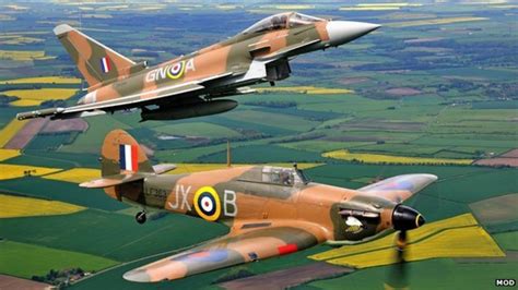 Commemorative Battle Of Britain Eurofighter Typhoon Unveiled Bbc News
