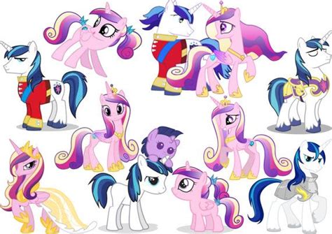 Many Different Types Of Ponys Are Shown In This Cartoon Character S