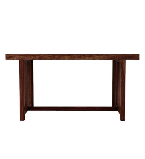 Buy Abbey Solid Wood 6 Seater Dining Table In Provincial Teak Finish