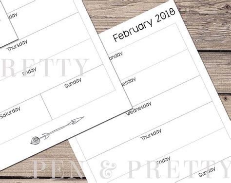 Editable Day Planner 2017 2018 Printable Bohemian Arrows Planner