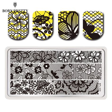 Buy Born Pretty Full Lace Plate Nail Art Stamp