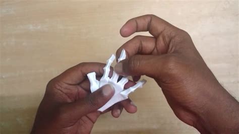 Steps To Make Origami Skeleton Hand Youtube