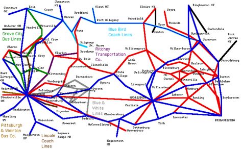 Map Of Greyhound Bus Lines