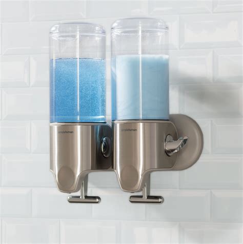 Simplehuman Double Wall Mount Shower Pump Shampoo And Soap Dispensers And Reviews Wayfair