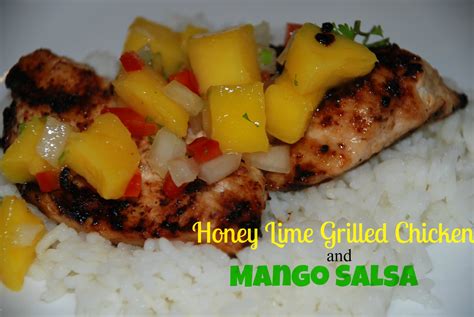When ready to grill, remove the chicken from the marinade letting excess marinade drip off. Tada's Kooky Kitchen: Honey Lime Grilled Chicken & Mango Salsa