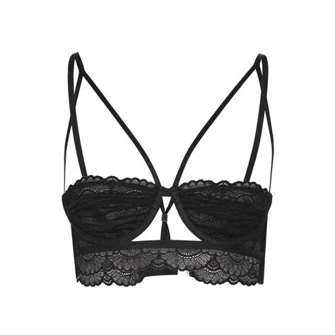 2018 Sexy New Solid Black Bras For Women Floral Lace Underwire Stripped
