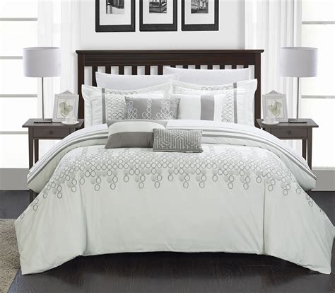 Chic Home 8 Piece Lauren Contemporary Comforter Set King