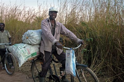 Zambian Man Bike Tread Magazine