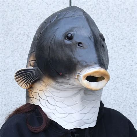 Funny Cospaly Fish Head Mask Carnival Masquerade Party Cospaly Prop