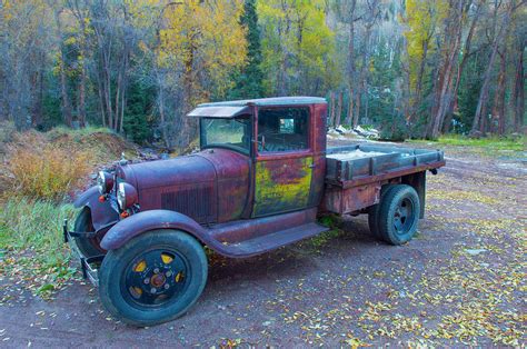 Old Ford Flatbed Pickup Still In Use Aspen Colorado Photograph By