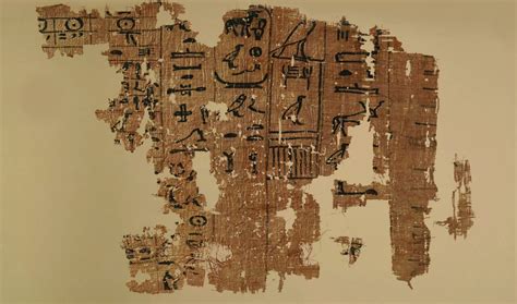 Oldest Egyptian Writing On Papyrus Displayed For First Time The