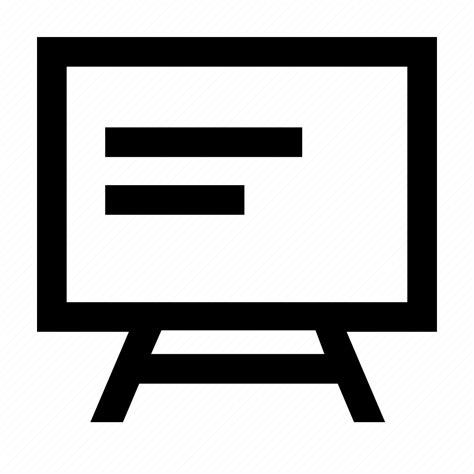 Blackboard Canvas Education Presentation School Whiteboard Icon