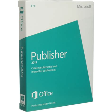 Microsoft Publisher 2013 Software Product Key 164 06987 Bandh