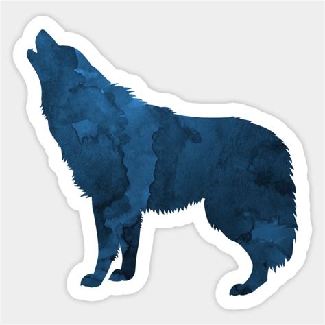 Howling Wolf Wolf Sticker Teepublic