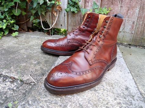 Crockett and jones skye 2 boots cordovan dark brown boots a full brogue derby boot with wing tip design and bold punching detail. Crockett & Jones Skye wingtip boots | Best shoes for men ...