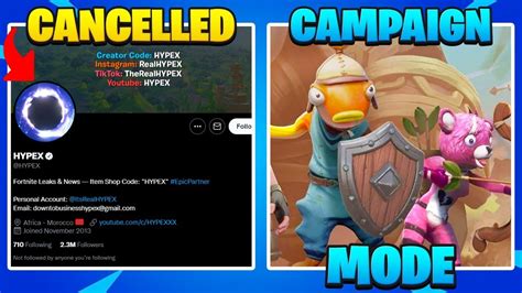 Hypex Just Got Cancelled Fortnite Campaign Mode Ltc Youtube
