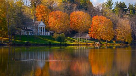 Best Autumn Lake Reflection Wallpaper Wallpaper