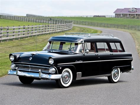 1955 Ford Country Sedan Wagon Four Door Classic Old Vintage