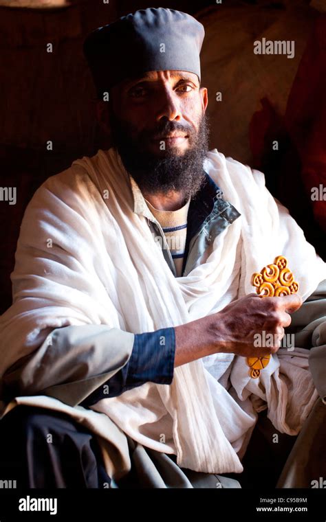 Portrait Of An Orthodox Christian Priest At The Mountaintop Monastery