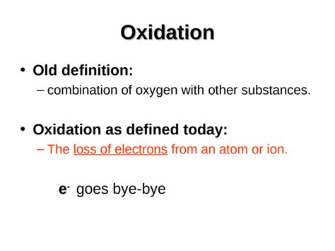 Oxidation And Reduction Introduction To Redox Reactions