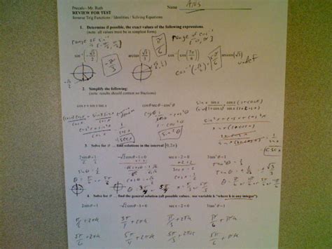 Looking to download safe free latest software now. Precalculus Trig Day 2 Exact Values Worksheet Answers — db ...