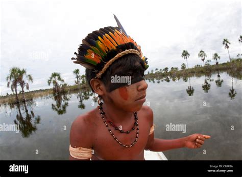 Xingu Indianer In Der Amazone Brasilien Stockfotografie Alamy
