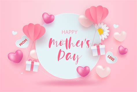 Pink Happy Mothers Day Sale Background 833733 Vector Art At Vecteezy
