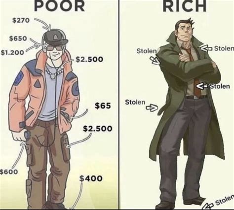 Poor Vs Rich Outfits Meme Poor Vs Rich Outfit Comparison Know