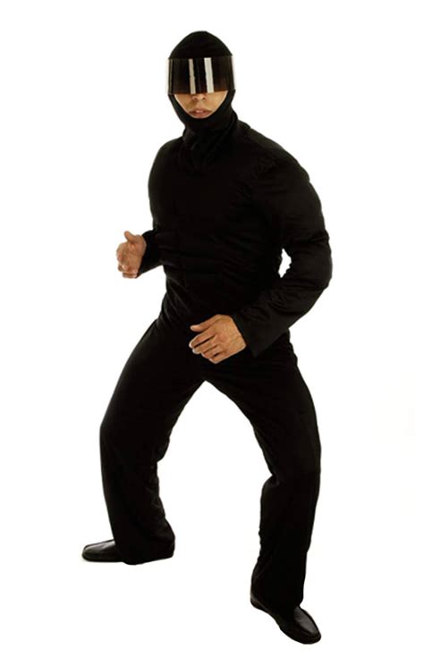 Black Ninja Costume I Love Fancy Dress