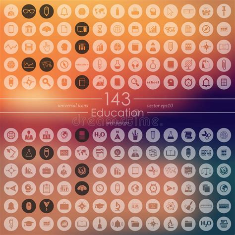 Smooth Education Icons Stock Vector Illustration Of Education 9507608