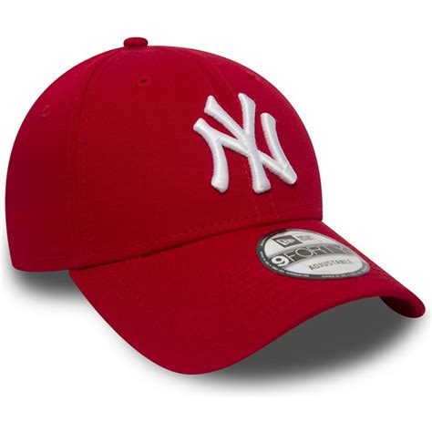 New Era Curved Brim 9forty Essential New York Yankees Mlb Red