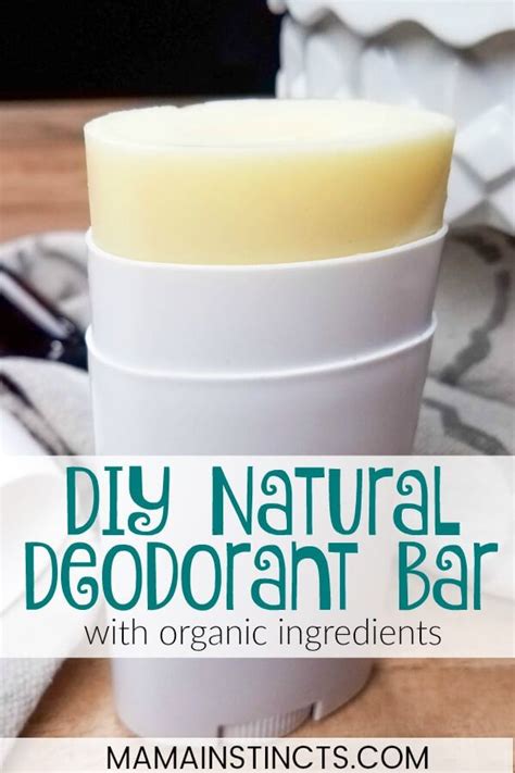 Diy Natural Deodorant Bar With Organic Ingredients Natural Deodorant Recipe Diy Deodorant