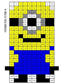 Find & download free graphic resources for pixel. Minion Pixel Picture (Mystery Picture) by The Teach-O ...
