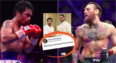 Manny Pacquiao Signs With Conor Mcgregors Management