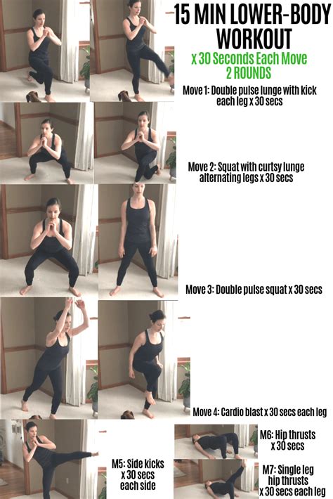 15 Min Lower Body Workout No Equipment And Low Impact Lower Body
