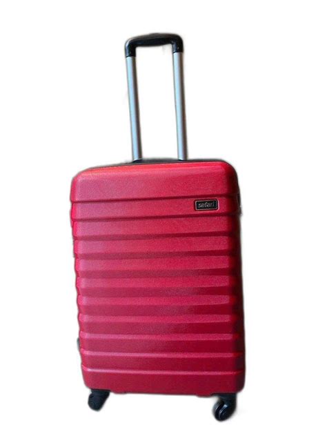 4 wheel red safari sonic trolley bag for tour size 55 x 40 x 25 cm lxbxw at rs 1800 in new