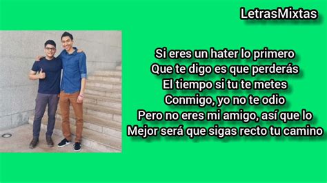 Fernanfloo X Bambiel Pará Los Haters Letra Official Youtube