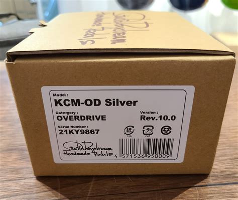 Studio Daydream Kcm Od Silver V10 Overdrive Pedal Bay Tunes Guitars