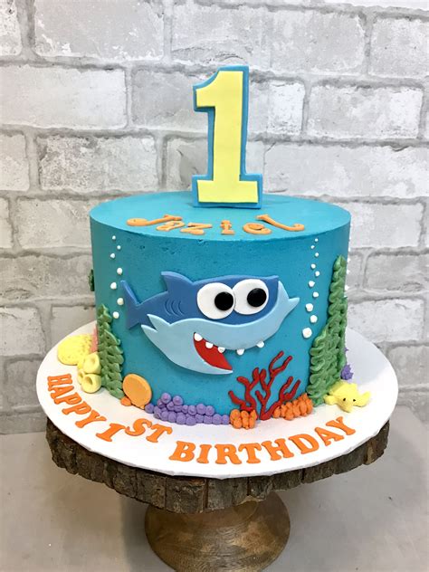 Baby Shark Birthday Cake For Boy Acakea