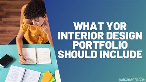 What Should Your Interior Design Portfolio Include Archareer Youtube