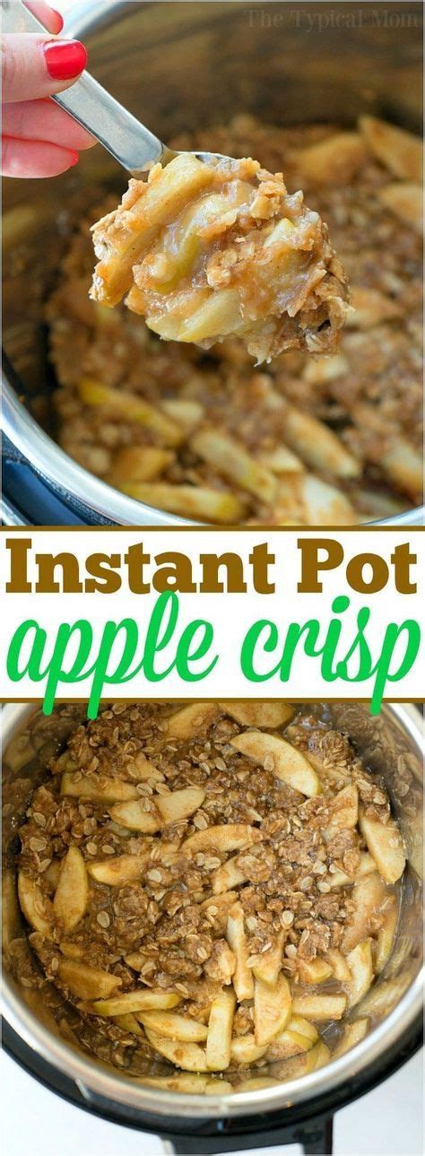 Brown sugar, and water into your pot and stir together. This Instant Pot apple crisp recipe is amazing! Tastes ...