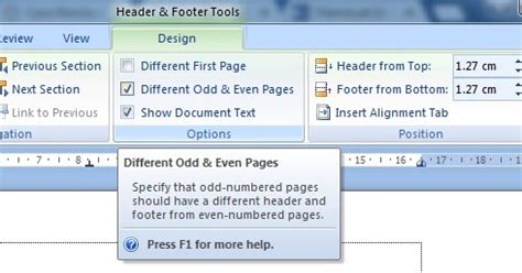 Cara memberikan halaman dengan letak berbeda pada word 2010. Cara Membuat Header Footer Berbeda Tiap Halaman ganjil ...