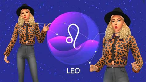 Leo Sims 4 Zodiac Sign Cas Wcc Links Youtube