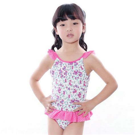 2016 New Fashion Baby Girls One Piece Swimsuit Kids Falbala Skirt