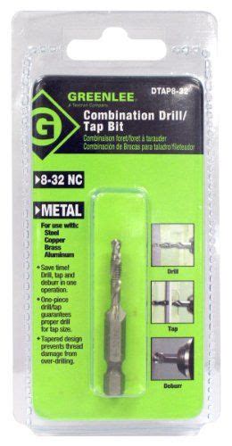 Greenlee Dtap8 32 Combination Drill And Tap Bit 8 32nc Wood Drill Bits