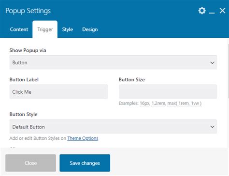 Popups Impreza Knowledge Base