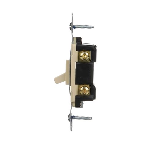 Eaton 15 Amp Single Pole Illuminated Toggle Light Switch Ivory In The